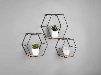 Produktbild von Kleine Wandregale - 3er SET CHIARA