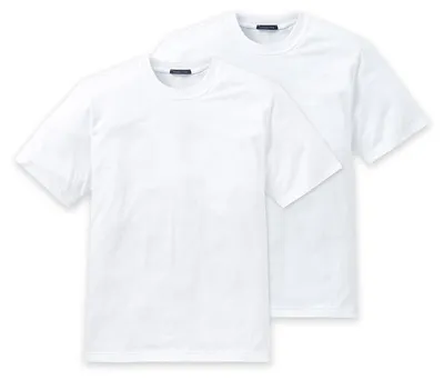 Productafbeelding van Schiesser American T-shirt met ronde hals, 2-pack - Wit, maat: M