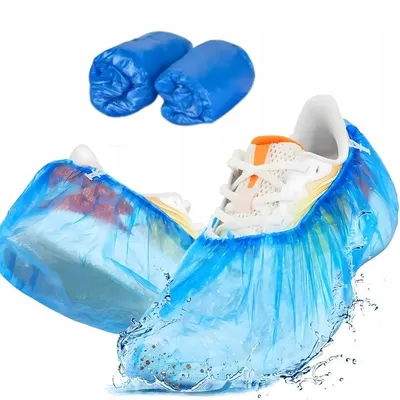 Produktbild von Überschuhe aus Folie, 36 x 15 cm, wasserdicht, 100 Stück