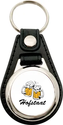 Produktbild von Huuraa Schlüsselanhänger Hofstaat Schützenfest Metall mit Kunstleder Schlüsselring Einkaufswagenchip Geschenkidee