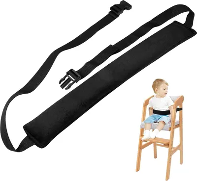 Produktbild von Verstellbarer Sicherheitsgurt für Kinderhochstühle - schwarz
