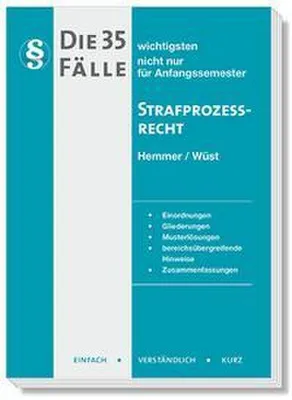 Obrázek produktu pro Die 35 wichtigsten Fälle Strafprozessrecht