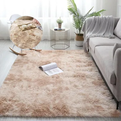 Obrázok produktu pre Koberec Langflor, 160 x 240 cm, farba khaki, mäkký a príjemný, umývateľný, vhodný do obývačky alebo spálne