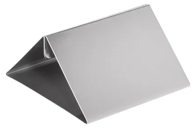 Produktbild von Tischschildhalter aus Edelstahl 100 mm breit Tischaufsteller Tischständer Werbeaufsteller