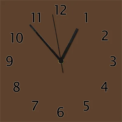 Produktbild von Wallario Design Wanduhr Braun aus Echtglas, Größe 30 x 30 cm