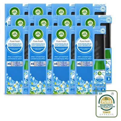 Productafbeelding van 12 x Air Wick Freshmatic starterset - Lentebrise - 250 ml - Voordeelverpakking - 12 stuks