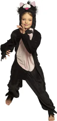 Produktbild von Katze Kätzchen Plüsch Overall Kinder Karneval Fasching Kostüm 140