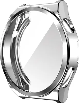 Produktbild von Schutz Watch Hülle für Huawei Watch GT 3 Pro 43mm Case Cover Etuis Displayschutz, Farbe:Silber