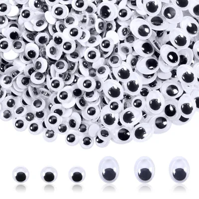 Produktbild von Selbstklebende Wackelaugen 10 mm & 16 mm - Bastelaugen für DIY-Projekte - CLBA1174