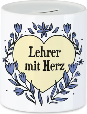 Produktbild von Lehrer mit Herz Spardose  Geschenkidee Zum Danke Sagen Bester Lehrer