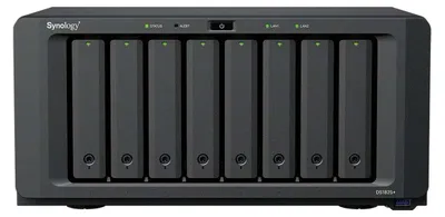 Produktbild von Synology DiskStation DS1825neo+ NAS Desktop AMD Ryzen V1500B 4 GB DDR4 0 TB Synology DSM Schwarz