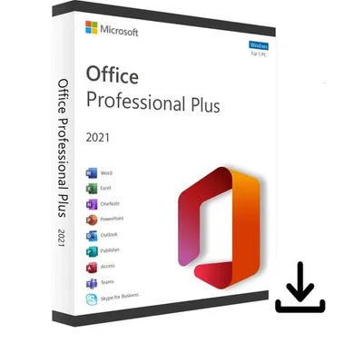 Produktbild von Microsoft Office 2021 Professional Plus - 1 PC - DE - ESD Lizenz