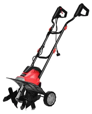 Image de Fraise rotative électrique pour le sol - Cultivateur - 1200 W - Boîtier en acier - Pour le travail du sol en jardin - Couleur : vert armée