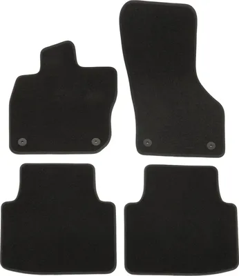 Image de Tapis De Sol De Qualité Supérieure Noir Pour Skoda Superb Pour 2024 4pcs, Ajustement Précis, Base Antidérapante, avec Attaches