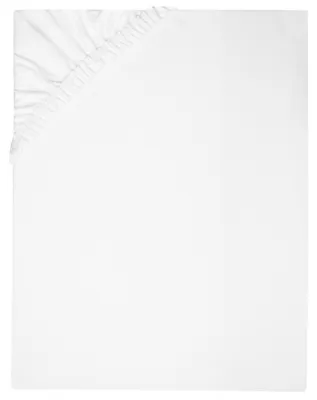 Produktbild von Spannbettlaken, Größe 100x200 cm, 80% Baumwolle und 20% Polyester, weiß