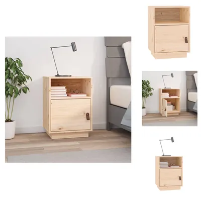Produktbild von vidaXL Nachttisch 40x34x55 cm Massivholz Kiefer -  Nachttische