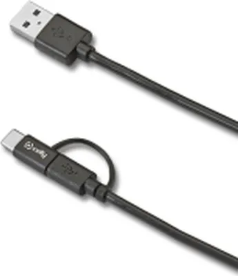Immagine prodotto di Celly USBCMICRO cavo USB USB A USB C/Micro-USB B Nero