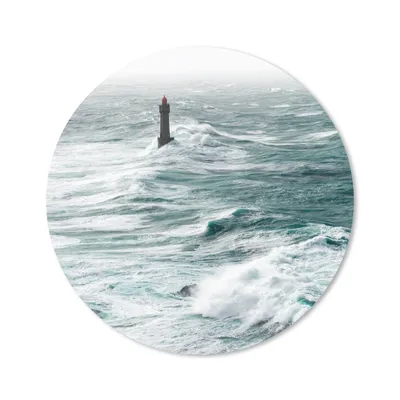Produktbild von MuchoWow® Mauspad Mousepad Leuchtturm - Golf - Meer 30x30 cm - Mousepads - Maus Mat - Pad - Mausunterlage - Tischunterlage - Schreibtischmatten