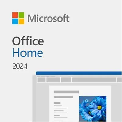 Productafbeelding van Microsoft Office Home 2024, kantoorpakket, volledige versie, 1 licentie, elektronische software download (ESD), downloadbaar, compatibel met Windows 10 en Windows 11