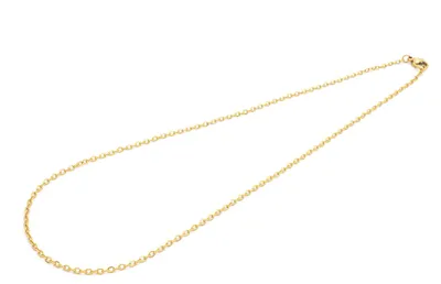 Produktbild von Vintageparts Gliederkette Edelstahl goldfarben 40cm Halskette