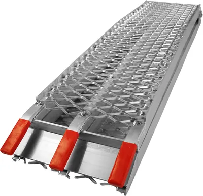 Obrázek produktu pro Rampa Wiltec 226 cm 340 kg pro čtyřkolky ATV, hliníková skládací rampa, protiskluzová nakládací rampa