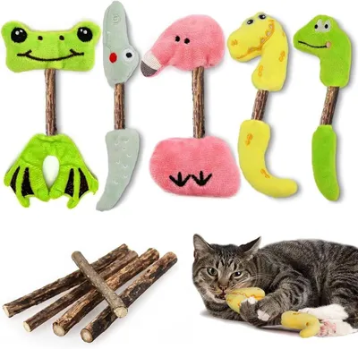 Produktbild von Katzenspielzeug mit Matatabi Sticks für Zahnhygiene (10