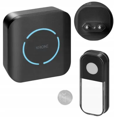 Immagine prodotto di FUDU DC Virone DB-10/B, citofono wireless per rete, portata 180 metri