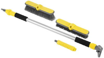Produktbild von COUNTRYSIDE® Wasserbesen-Set Wasch-Bürste Wasch-Besen Reinigungs-Set Teleskop Autobürste PKW LKW NKW