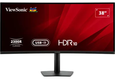Image de Moniteur LED ViewSonic VA3820C, 75Hz, UWQHD+, USB-C, HDMI, DisplayPort, Noir