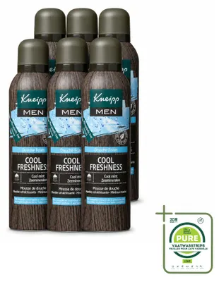 Image de 6 flacons de gel douche rafraîchissant Kneipp pour hommes - 200 ml - Pack économique - 6 pièces