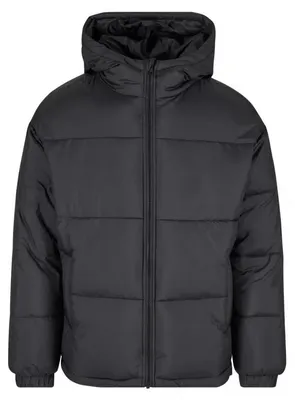 Produktbild von Urban Classics Übergangsjacke Herren Basic Puffer Jacket With Hood schwarz S