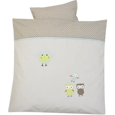 Produktbild von Alvi Bettwäsche Applikation Birds beige Größe 80x80cm