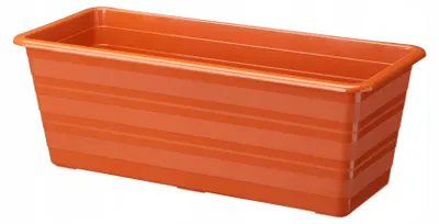 Image de Galicja Jardinière Balconnière 40 cm Plastique Terre Cuite