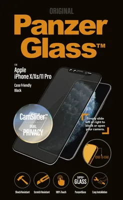 Obrázek produktu pro PanzerGlass P2667, Apple, Apple - iPhone X, Apple - iPhone Xs, Apple - iPhone 11 Pro, Aplikace nasucho, Odolné proti poškrábání, Odolný proti nárazům, Průhledná, 1 kusů