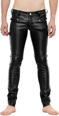 Produktbild von Bockle® 60tis STRETCH Pants Lamb y Leder Röhre Leder Tube Lederjeans , W33/L34