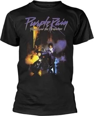 Immagine prodotto di Maglietta Prince Purple Rain nera taglia M