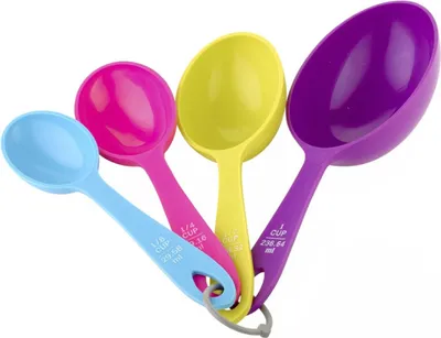 Produktbild von KitchenCraft Colourworks Messbecher-Set, mehrfarbig, 4-tlg.