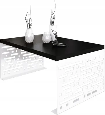 Zdjęcie produktu dla Designerski stolik kawowy ława do salonu nowoczesny stolik loft metalowa podstawa