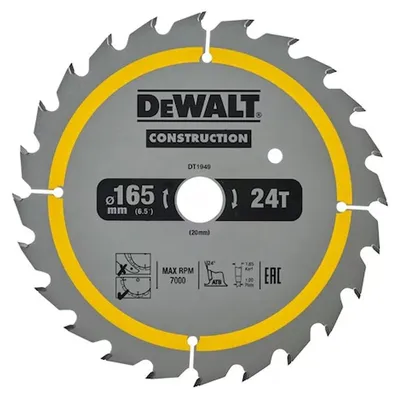 Image de Lame de scie circulaire portative DEWALT Carbure Construction