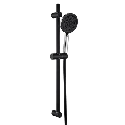 Produktbild von Auralum Duschstange 70cm, Brausestange mit Duschhalterung (Schwarz)