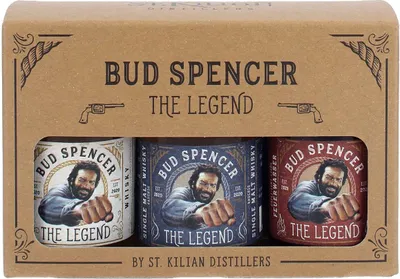 Produktbild von Bud Spencer THE LEGEND Miniset 42,7% Vol. 3x0,05l in Geschenkbox