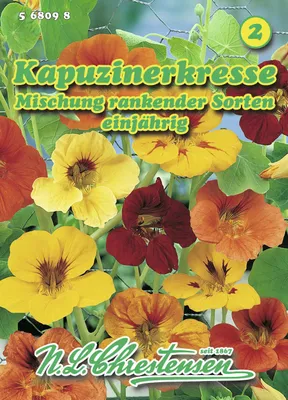 Artikelbild 1 von 'Kapuzinerkresse Mischung rankender Sorten' aus der Kategorie Kapuzinerkressesamen