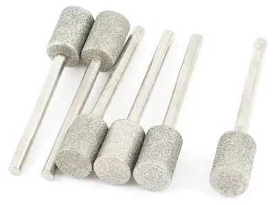 Produktbild von 6 Stš¹ck Schleifhš¹lsen 3mm Schaft Schleifhš¹lsen 8mm Zylinderkopf Schleifwalzen fš¹r  Rosten Metallkante-Abreiben Holz Schleifen