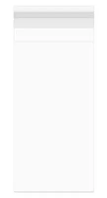 Produktbild von Klappenbeutel 29.1x61.6cm Hochtransparent (100 Stück) [B1124]