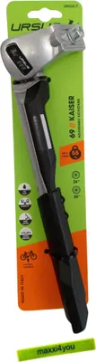 Produktbild von Fahrrad Seitenständer Ursus "Kaiser" - Silber inkl. maxxi4you Reflexband