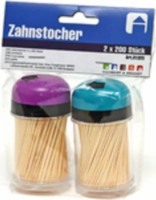 Obrázek produktu pro Sada párátek po 200 kusech v krabičce z tvrdého plastu, různé barvy.