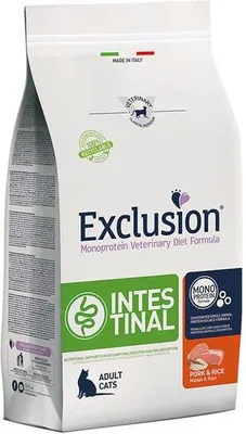 Produktbild von Exclusion Intestinal Cat Schwein & Reis 1,5 kg Katzentrockenfutter