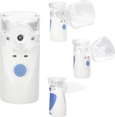 Produktbild von Přenosný inhalátor Nebuliser pro děti dospělé, ultrazvukový inhalátor USB Nebulizátor Tichý účinný pro nachlazení respirační onemocnění včetně masky