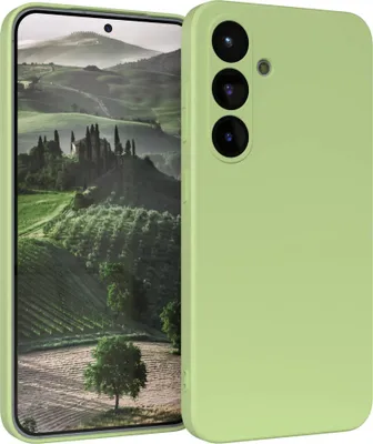Produktbild von EAZY CASE - TPU Hülle für Samsung Galaxy S25, TPU Case stoßfeste Handyhülle, weiches Cover mit Kameraschutz, Silikonhülle in Grün