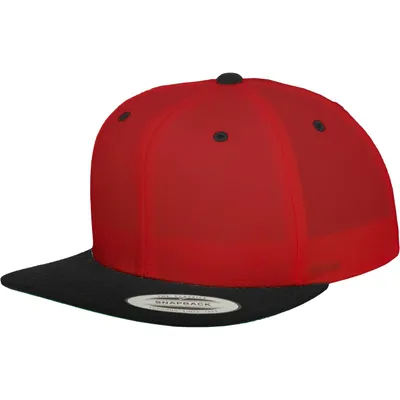 Produktbild von FLEXFIT 6089MT | Classic Snapback 2-Tone Cap - Farbe: Red/Black - Größe: One Size